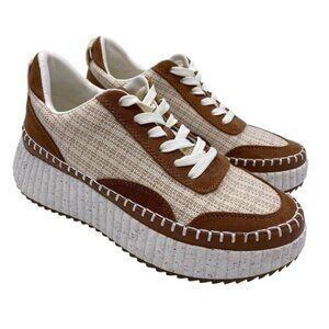 Universal Thread Persephone Sneakers Womens 8 Chunky Platform Casual Lace Up Tan